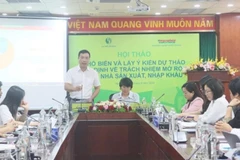 Hội thảo “Phổ biến và lấy ý kiến dự thảo Nghị định quy định về trách nhiệm mở rộng của nhà sản xuất, nhập khẩu (EPR)” diễn ra tại Hà Nội chiều 30/6.