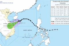 Đường đi của bão số 12 Fengshen.