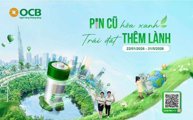 Sau thành công của giai đoạn 1, OCB Pin Hunter chính thức mở rộng triển khai giai đoạn 2 với gần 200 điểm giao dịch xanh trên toàn quốc