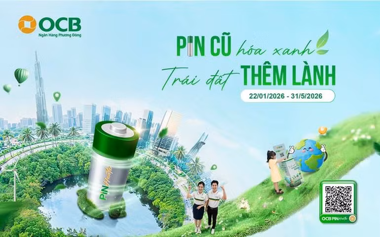 Sau thành công của giai đoạn 1, OCB Pin Hunter chính thức mở rộng triển khai giai đoạn 2 với gần 200 điểm giao dịch xanh trên toàn quốc