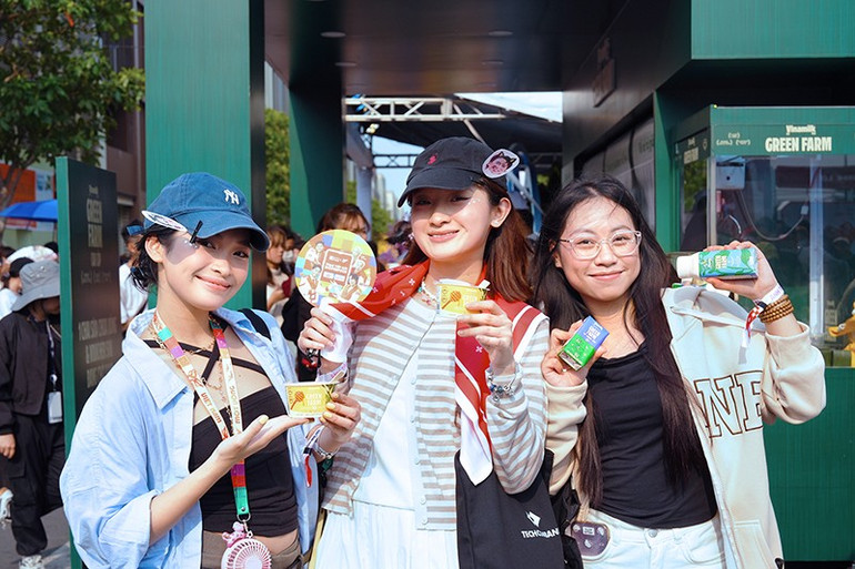 Vinamilk Green Farm thu hút người tiêu dùng thế hệ mới nhờ sự đổi mới – sáng tạo ở cả thương hiệu, sản phẩm và cách tiếp cận người dùng (Ảnh: An Minh). anh-5a.jpg