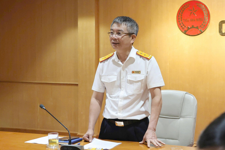 Cục trưởng Mai Xuân Thành phát biểu đánh giá cao công tác phối hợp của Thuế TP Hà Nội với Cơ quan Công an trong việc đấu tranh phòng chống gian lận trong lĩnh vực thuê 1.jpg