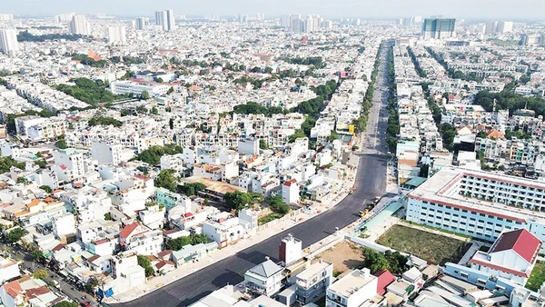 Một góc đô thị Thành phố Hồ Chí Minh.