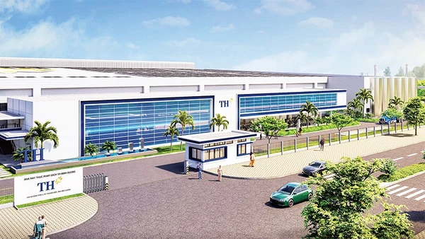 Phối cảnh Nhà máy chế biến thực phẩm sạch TH Bình Dương có tổng mức đầu tư hơn 6.000 tỷ đồng tại Khu công nghiệp Sóng Thần 3, Thành phố Hồ Chí Minh.