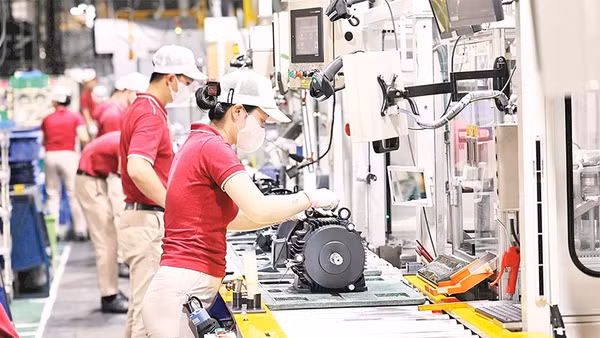 Sản xuất tại một doanh nghiệp ở Khu công nghiệp Amata, tỉnh Đồng Nai.