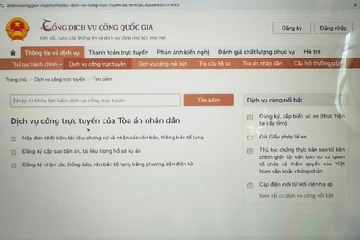Dự thảo Nghị quyết nêu rõ cơ quan, tổ chức, cá nhân thực hiện gửi đơn khởi kiện, yêu cầu kèm theo tài liệu, chứng cứ mà mình hiện có trên Hệ thống điện tử giải quyết thủ tục tố tụng, hành chính tư pháp qua Cổng dịch vụ công quốc gia. (Ảnh minh họa. Nguồn: TH)