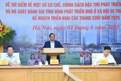 Thủ tướng Chính phủ Phạm Minh Chính chủ trì Hội nghị. (Ảnh: Trần Hải)