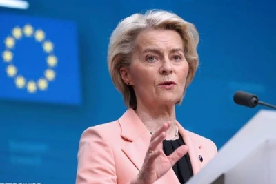 Chủ tịch Ủy ban châu Âu (EC) Ursula von der Leyen. (Ảnh: THX/TTXVN)