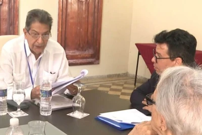 Ông Fredesman Turro Gonzalez phát biểu tại một hội thảo về quan hệ Cuba-Việt Nam. (Ảnh: TTXVN)