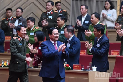 Thủ tướng Phạm Minh Chính đến dự hội nghị.