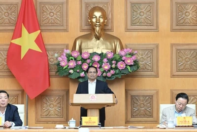 Thủ tướng Chính phủ Phạm Minh Chính chủ trì Phiên họp thứ 22 của Ban Chỉ đạo Nhà nước về các dự án, công trình giao thông trọng điểm. (Ảnh: TRẦN HẢI)