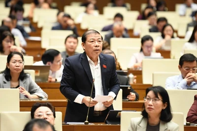 Đại biểu Nguyễn Thanh Sang (Đoàn Thành phố Hồ Chí Minh). (Ảnh: DUY LINH)