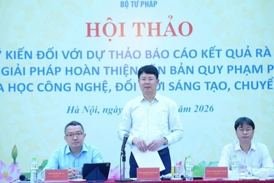 Thứ trưởng Tư pháp Nguyễn Thanh Tịnh phát biểu tại Hội thảo. (Ảnh: TL)
