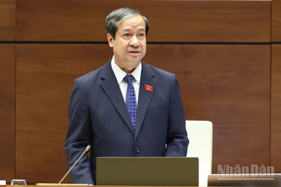 Bộ trưởng Giáo dục và Đào tạo Nguyễn Kim Sơn. (Ảnh: DUY LINH)