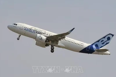 Máy bay Airbus A320 cất cánh tại Blagnac, miền tây nam Pháp. (Ảnh tư liệu - minh họa: TTXVN)