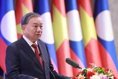 Tổng Bí thư Tô Lâm phát biểu tại sự kiện. (Ảnh: TTXVN)