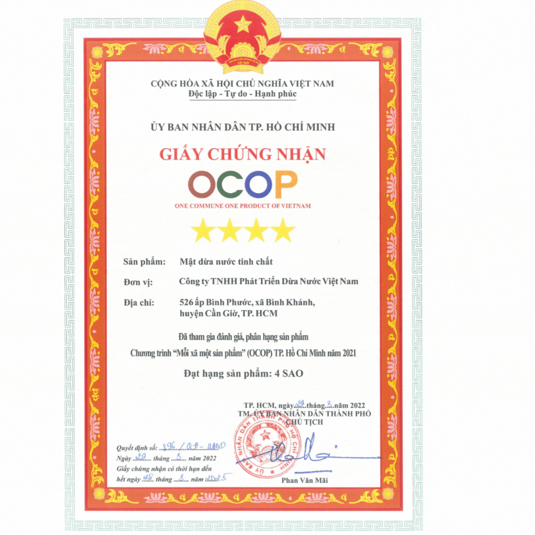 Mật dừa nước tinh chất