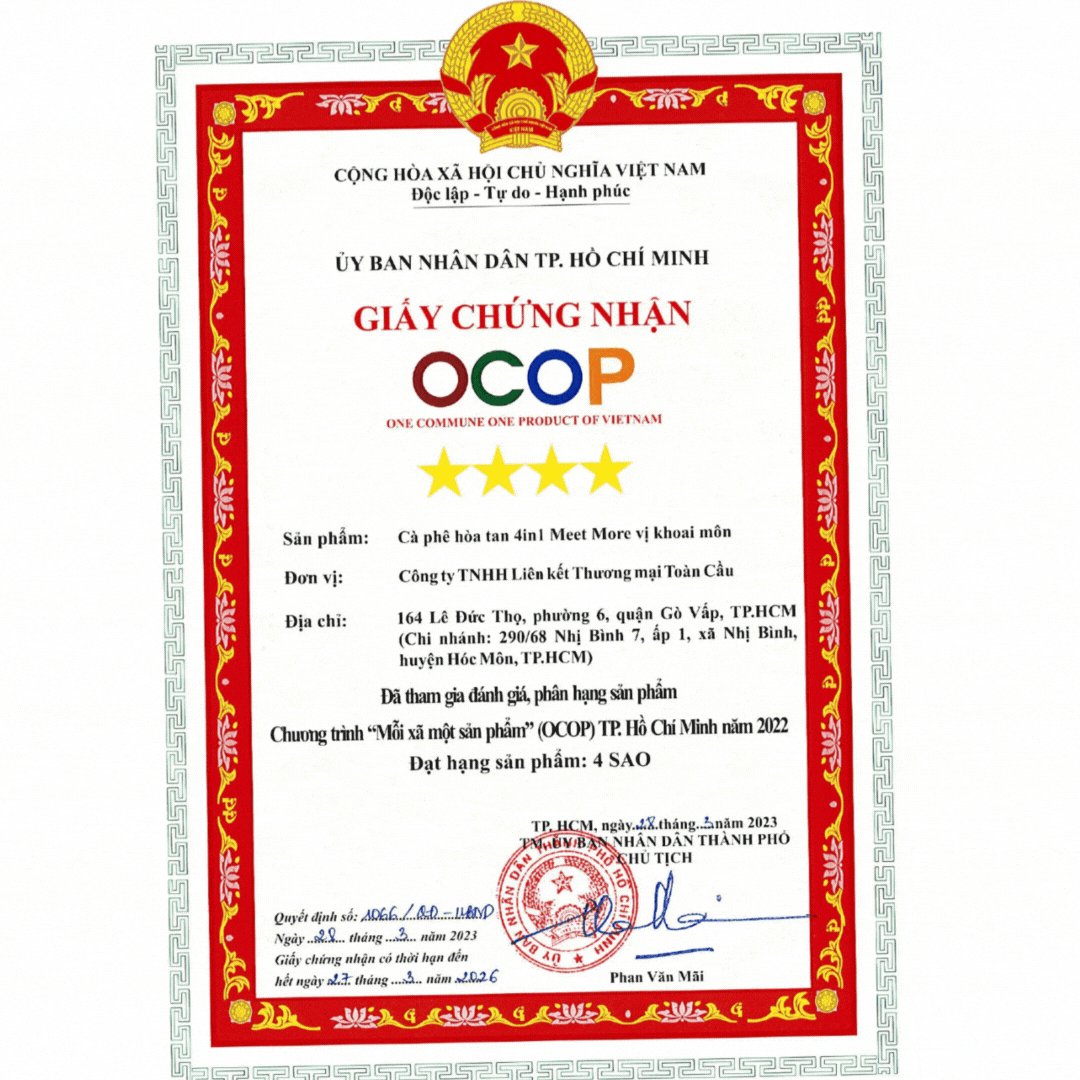 Cà-phê hòa tan 4 in 1 Meet More vị khoai môn 