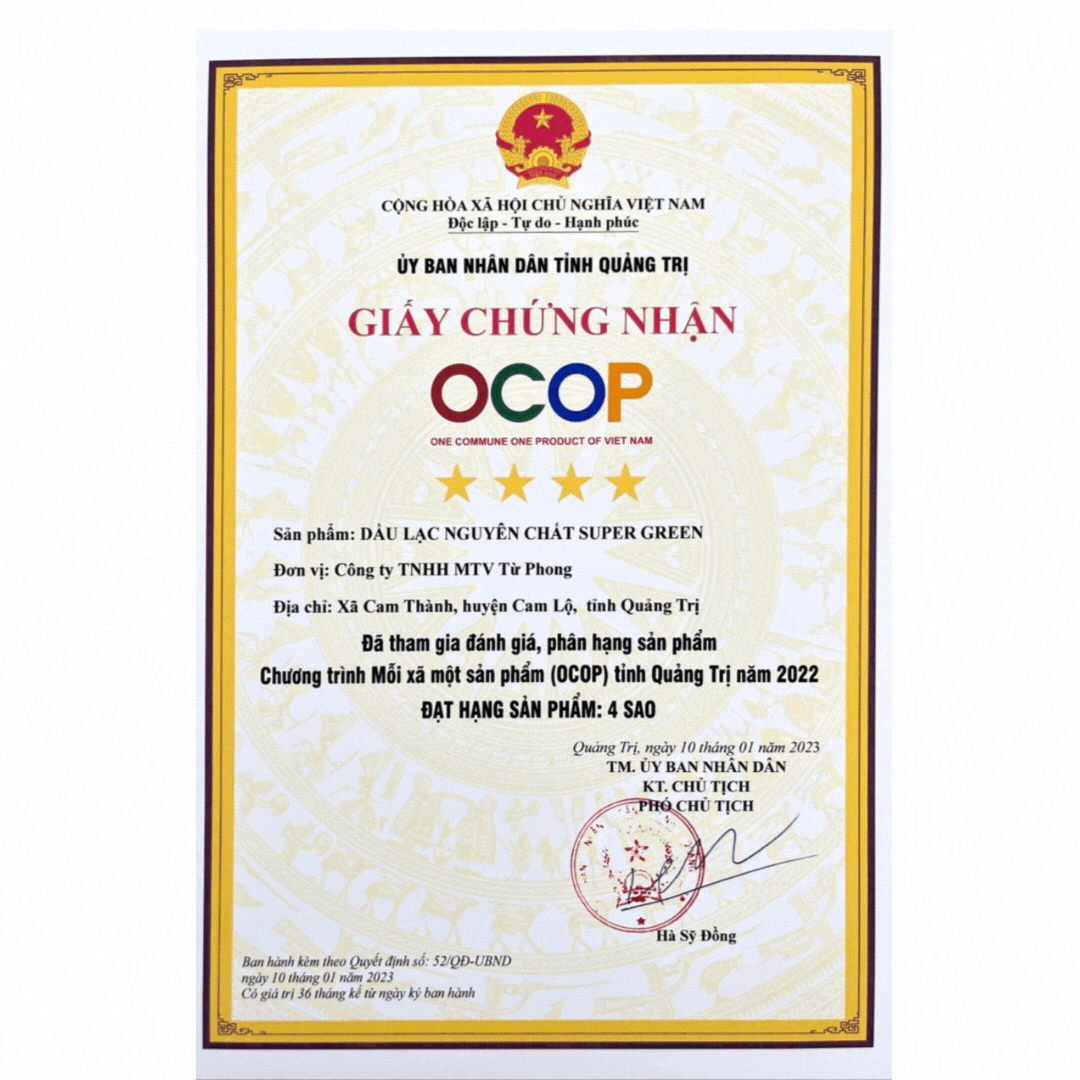 Dầu lạc nguyên chất SuperGreen