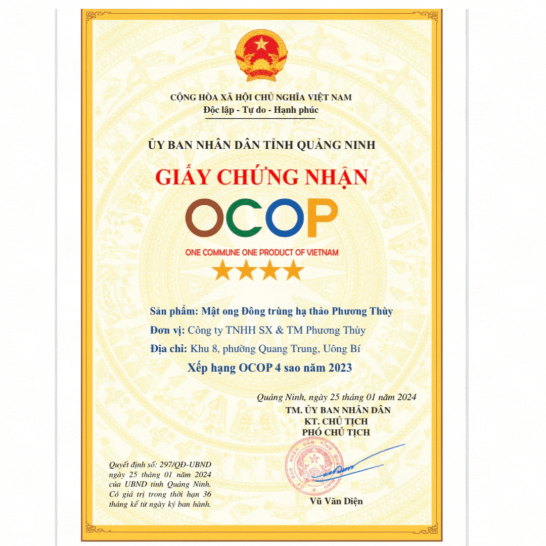 Đông trùng hạ thảo ngâm mật ong Phương Thùy