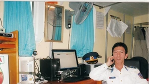 Dù khó khăn, gian khổ, đại úy Lê Trung Thành luôn cố gắng hoàn thành tốt nhiệm vụ được giao.