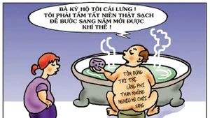 Tranh của họa sĩ Tín Nhượng.