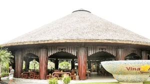 Một góc khu nhà cổ của ông Lê Văn Tăng.