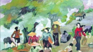 Chợ quê - Bột mầu của TRẦN ĐỨC BẢO