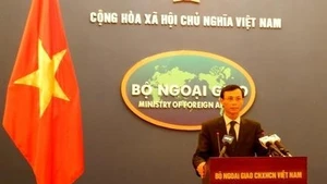 Người phát ngôn Lương Thanh Nghị tại buổi họp báo thường kỳ chiều 9-8 tại Hà Nội
