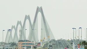 Cầu Nhật Tân, Hà Nội. Ảnh: Khiếu Minh