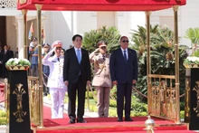 Tổng thống Abdel Fattah Al-Sisi chủ trì Lễ đón Chủ tịch nước Lương Cường thăm cấp Nhà nước Cộng hòa Arab Ai Cập.