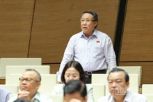 Đại biểu Hà Sỹ Đồng (Đoàn Quảng Trị) phát biểu tại hội trường. (Ảnh: DUY LINH)