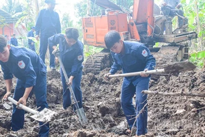 Đội K91 phát hiện một bộ hài cốt tại ấp Hòa Thuận, xã Phú Hựu.