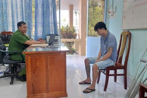 Nguyễn Văn Luân tại cơ quan Công an.