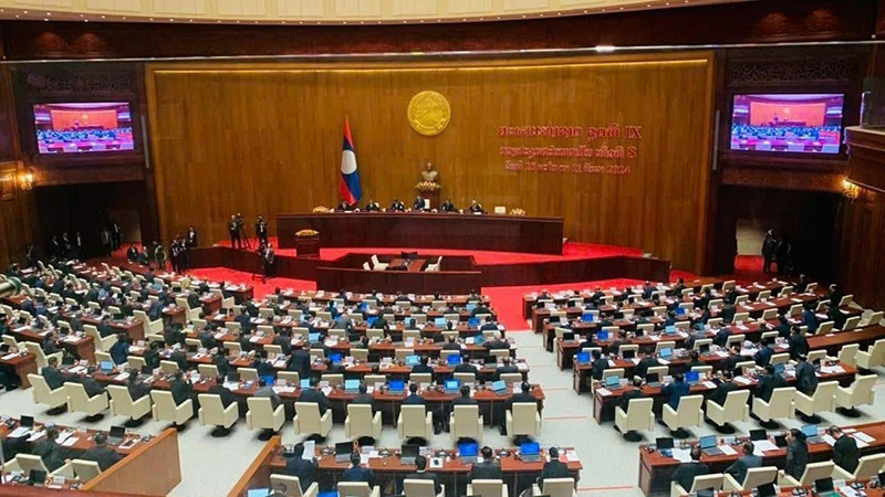 Quang cảnh một phiên họp của Quốc hội Lào. (Ảnh minh họa: Báo Nhân Dân)