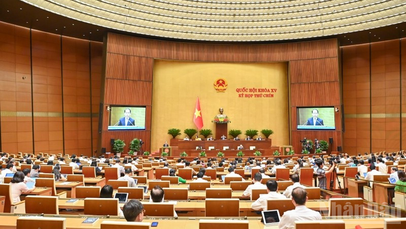 Quang cảnh phiên họp của Quốc hội, ngày 13/6/2025. (Ảnh: DUY LINH)