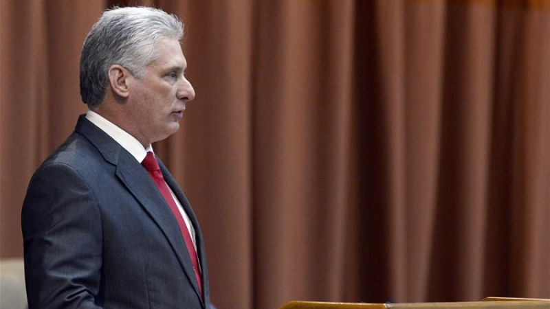 Chủ tịch Cuba Miguel Díaz-Canel. (Ảnh: Xinhua)
