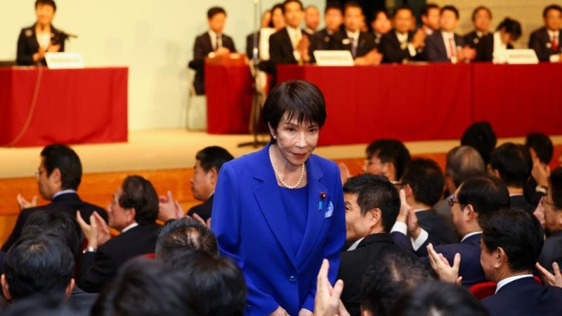 Bà Sanae Takaichi trở thành nhà lãnh đạo nữ đầu tiên của LDP. (Ảnh: Xinhua)