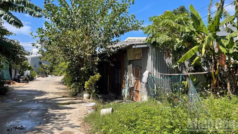 Hiện trạng nhà dân khu vực Khe Cạn. (Ảnh: ANH ĐÀO)