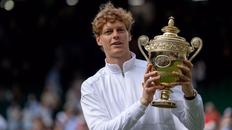 Jannik Sinner lần đầu tiên đăng quang ngôi vô địch Wimbledon. (Ảnh: Wimbledon)