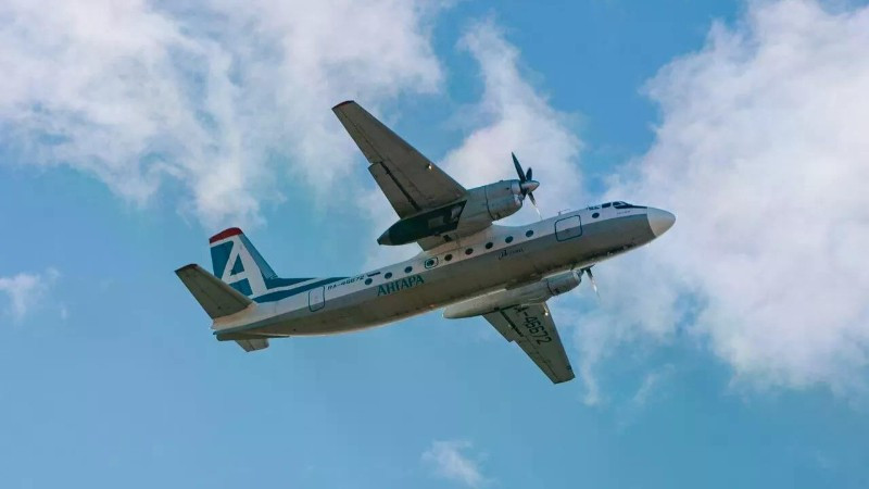 Máy bay chở khách An-24 của Angara Airlines. (Ảnh: Angara Airlines)