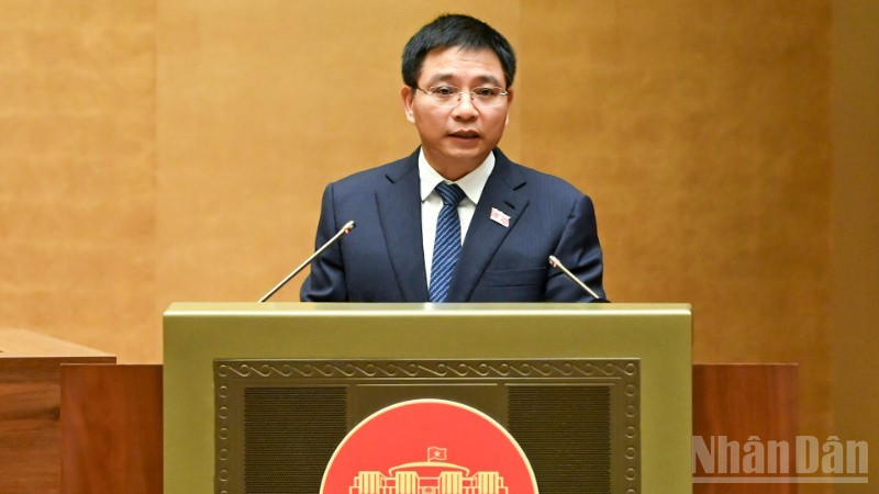 Bộ trưởng Tài chính Nguyễn Văn Thắng. (Ảnh: DUY LINH)