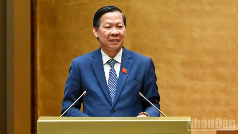 Chủ nhiệm Ủy ban Kinh tế và Tài chính của Quốc hội Phan Văn Mãi. (Ảnh: THỦY NGUYÊN)