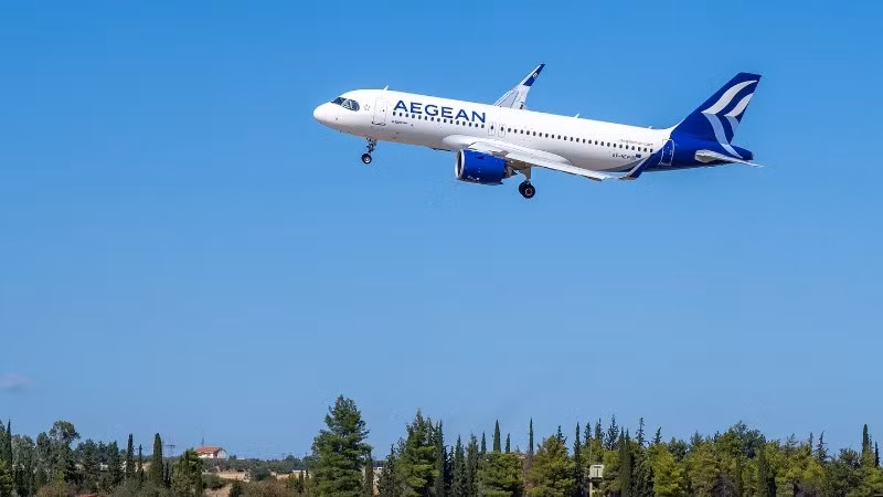 Một chiếc máy bay của hãng hàng không Hy Lạp Aegean Airlines. (Ảnh: Aegean Airlines)
