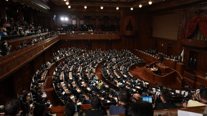 Toàn cảnh một phiên họp Hạ viện Nhật Bản. (Ảnh minh họa: Xinhua)