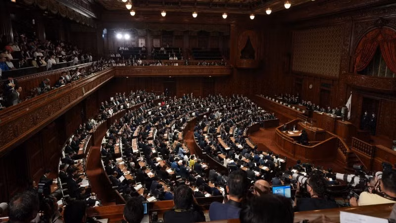 Toàn cảnh một phiên họp Hạ viện Nhật Bản. (Ảnh minh họa: Xinhua)