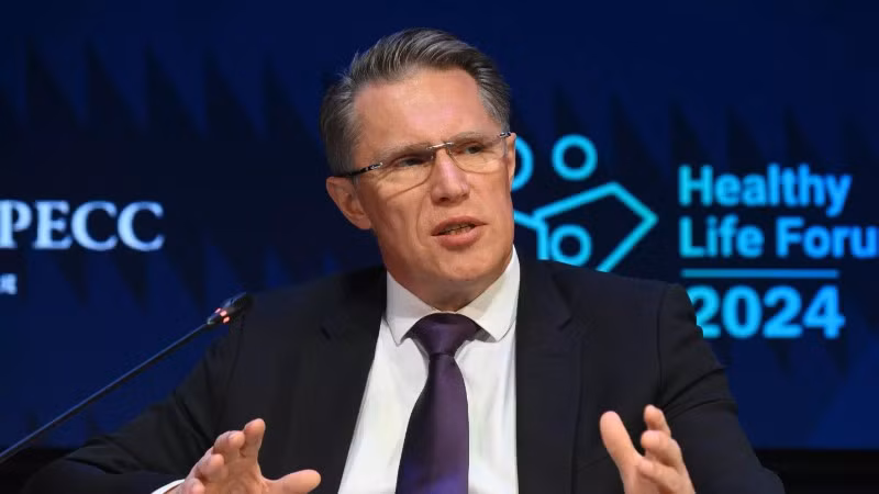 Bộ trưởng Y tế Liên bang Nga, ông Mikhail Murashko. (Ảnh: Sputnik)