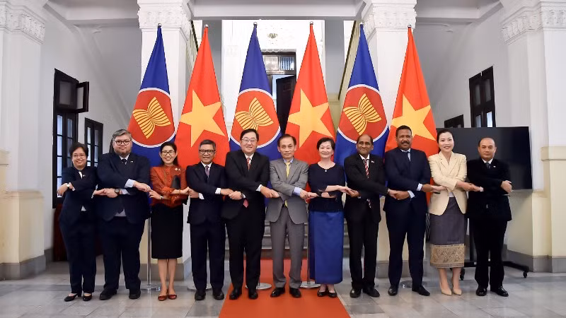 Quang cảnh buổi tiếp. (Ảnh: Báo Thế giới và Việt Nam)