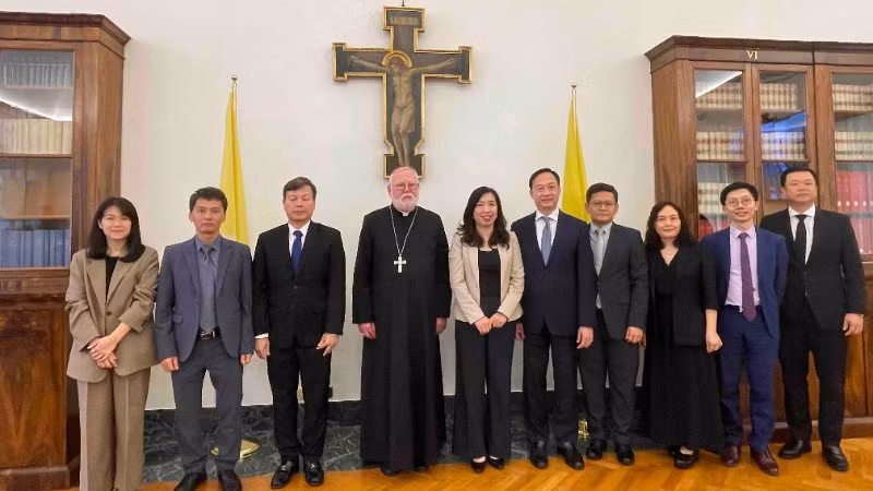 Đoàn Việt Nam và Tòa thánh tham dự cuộc họp Nhóm Công tác hỗn hợp Việt Nam-Tòa thánh tại Vatican. (Ảnh: Bộ Ngoại giao)