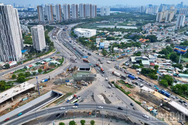 Dự án xây dựng nút giao An Phú đang được tăng tốc.